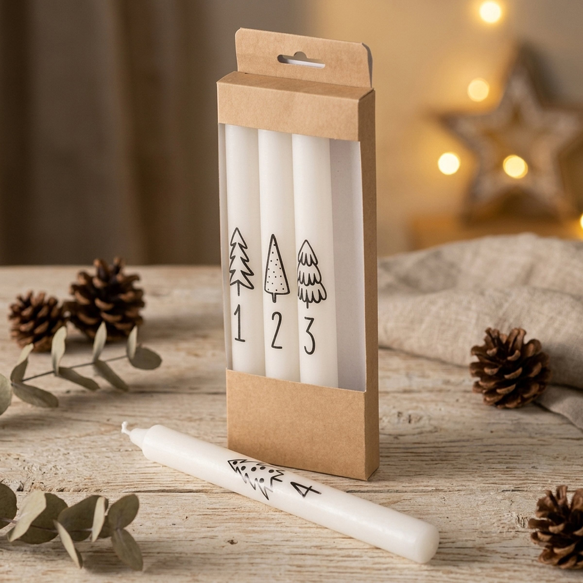 Fotografie produktu: Boltze Adventní svíčky Counting, sada 4 ks