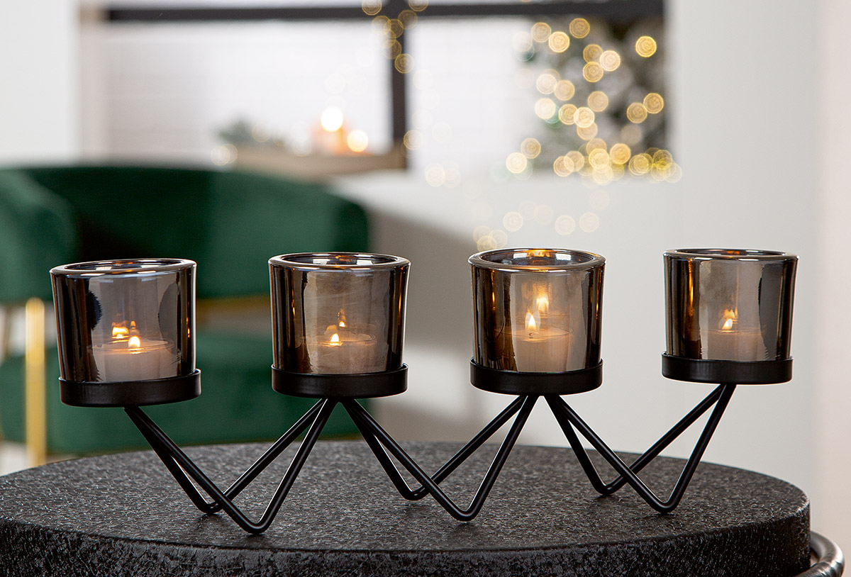 Fotografie produktu: Gilde Adventní svícen Celestia, 12 cm