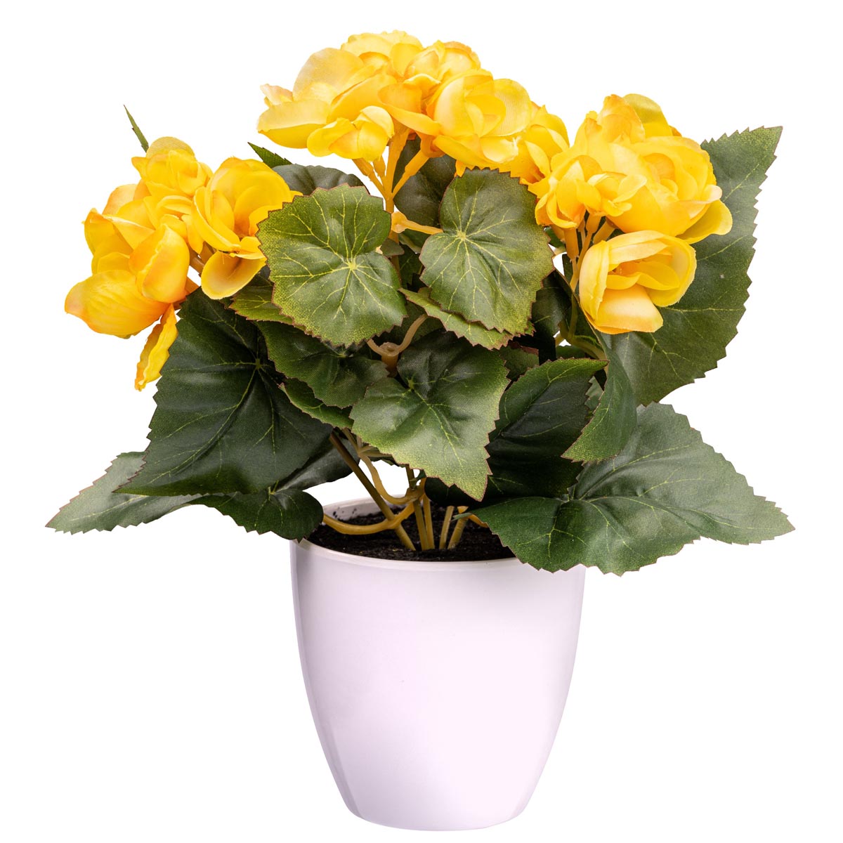 E-shop Gasper Umělá květina Begonie, žlutá