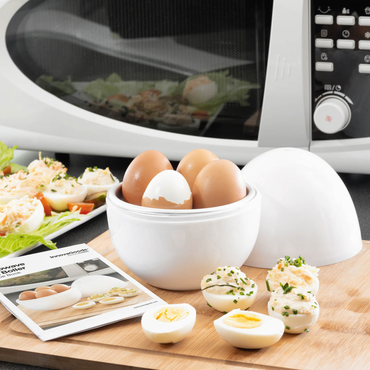 Fotografie produktu: InnovaGoods Vařič vajec do mikrovlnky