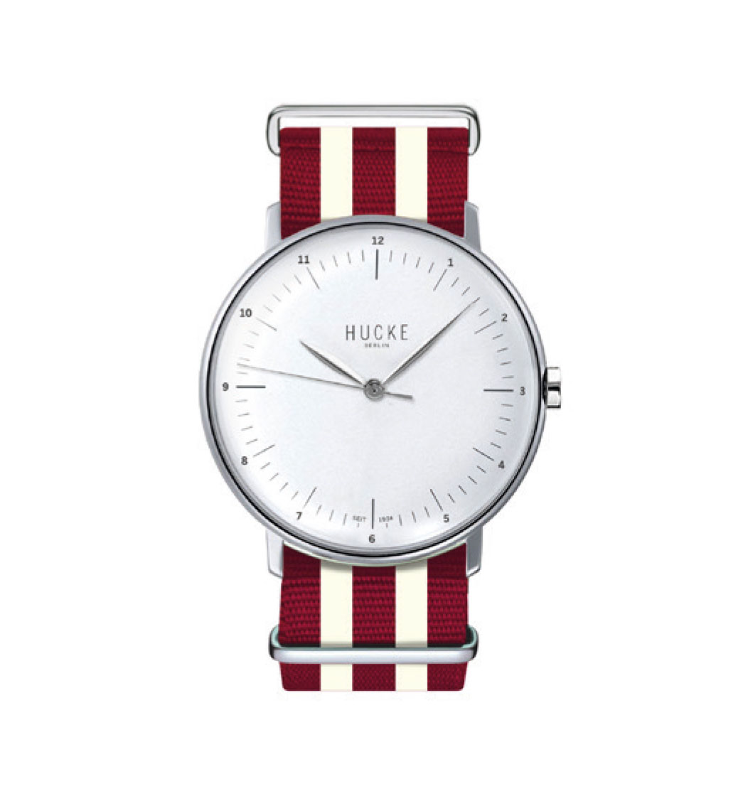E-shop HUCKE BERLIN Dámské náramkové hodinky HB103-03, červený pásek
