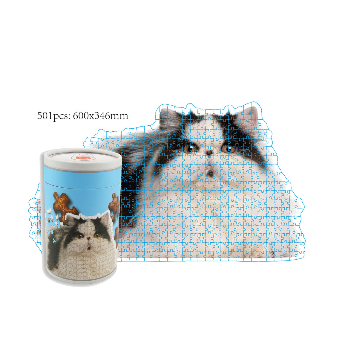 E-shop MAGS Puzzle Tlustá kočka, 500 dílků