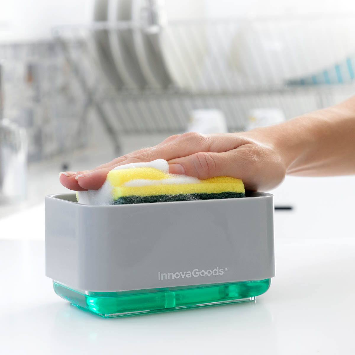 InnovaGoods Dávkovač mycího prostředku Pushoap