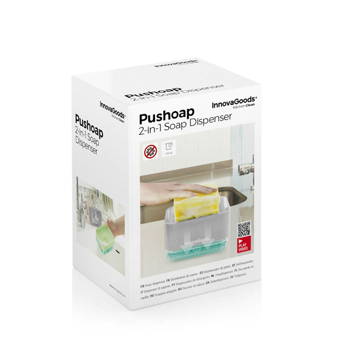 InnovaGoods Dávkovač mycího prostředku Pushoap