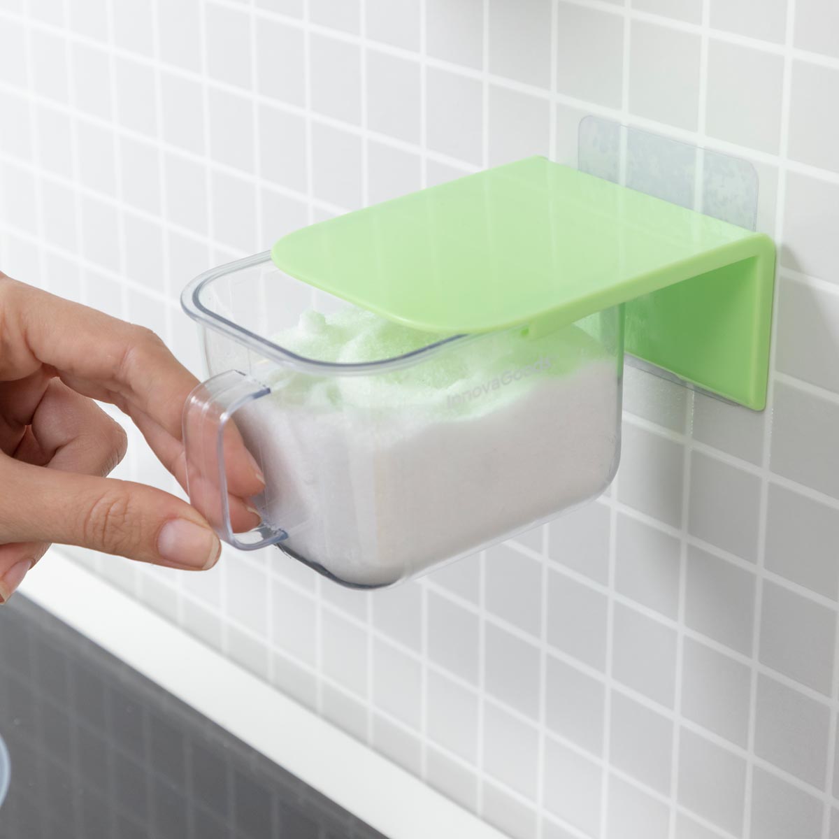 InnovaGoods Nástěnné kuchyňské dózy Handstore, sada 2 ks