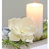 Dekorační růže, bílá, Ø 10 cm