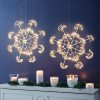 LED Závěsná dekorace Sněhová vločka