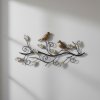 Kovová dekorace Ptáci, s pohledem na sebe