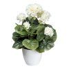 Umělá pelargonie, krémová, 34 cm