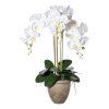 Umělá orchidej Phalaenopsis, bílá