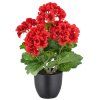 Umělá pelargonie, červená, 36 cm