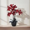 Umělá orchidej Phalaenopsis, tmavě červená
