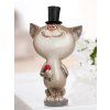 Kočka s růží Gentleman, 15 cm