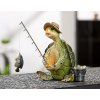 Figurka želvy rybáře "Fishing"