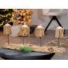 Adventní svícen dřevěný Drifty, 20 cm