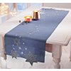Běhoun na stůl Hvězdný svit, modrý, 140 x 40 cm