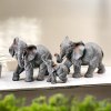 Sada 3 dekorativních figurek Sloní rodina
