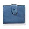 Dámská peněženka kožená Mandala, džínově modrá