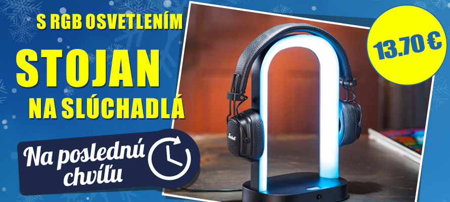 Stojan na slúchadlá s osvetlením RGB