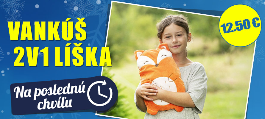 Plyšový vankúš 2v1, Líška