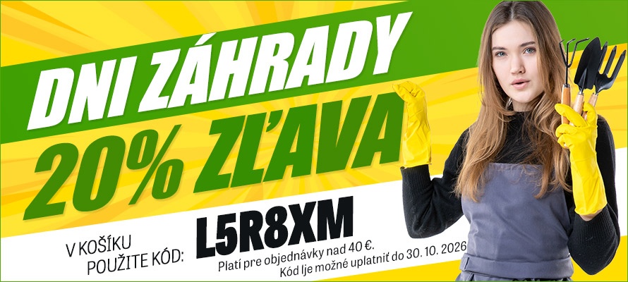 20% zlava záhrada