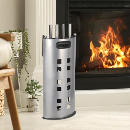 Krbové náradie v stojane, sada 5 kusov