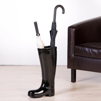 Keramický stojan na dáždniky Bota čierny