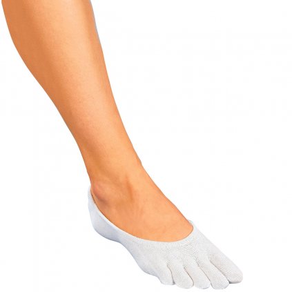 Prstové ponožky, 1 pár, farba biela