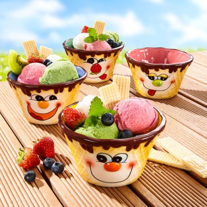 Misky na zmrzlinu Luigi a spol. sada 4 ks