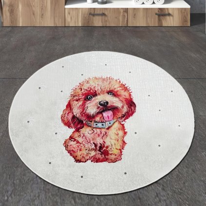 Kúpeľňová predložka Terrier, Ø 140 cm