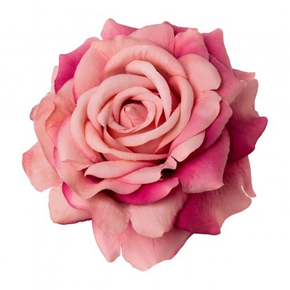 Umelý kvet Ruža s klipom, staroružová
