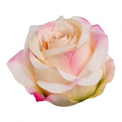 Umelý kvet Ruža s klipom, broskyňa