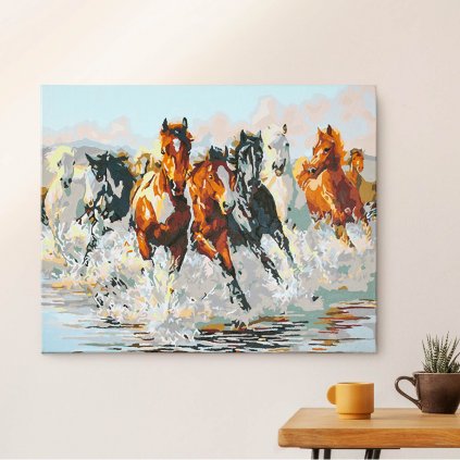 Maľovaní podľa čísel - Divoké kone