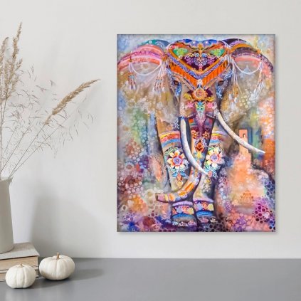 Diamantový obraz Maľovaný slon