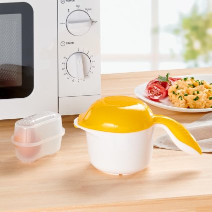 Varič vajec do mikrovlnnej rúry Chef, sada 4 ks