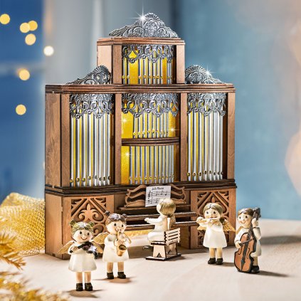 LED hudobná skrinka s anjelským chórom