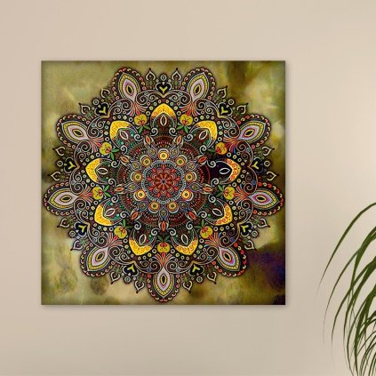 LED Diamantové maľovanie Mandala