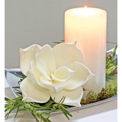 Dekoratívna ruža, biela, Ø 10 cm