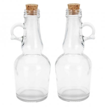 Sklenené fľaše Alpina na olej a ocot, 2 ks