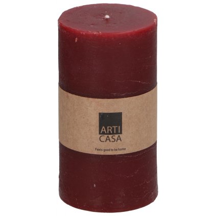 Sviečka Arti Casa, červená, 7 x 13 cm