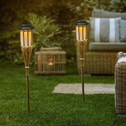 Solárne osvetlenie Torch, 2 kusy