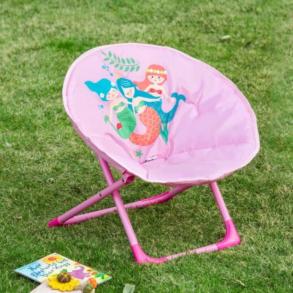 Detská skladacia stolička, ružová