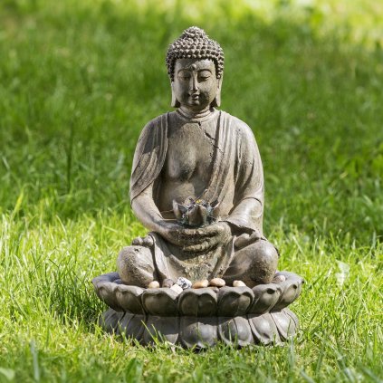 Fontána meditujúci Buddha
