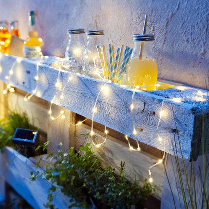 LED solárny svetelný reťaz Variety, 5 m/100 LED diód