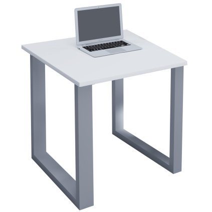 VCM písací stôl "Lona" 80x50 X-nohový rám dub sonoma/čierna