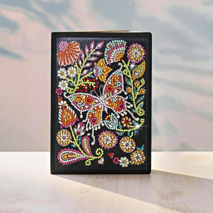 Zápisník s diamantovou maľbou Butterfly