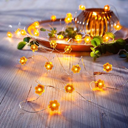 LED svetelná reťaz Rozprávkové kvety