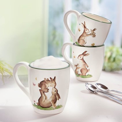 Hrnčeky Bunnies, sada 3 ks