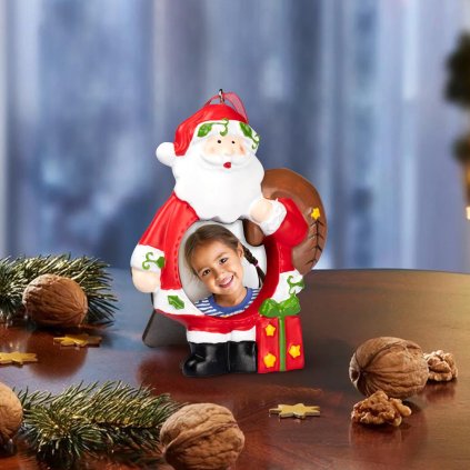 Závesná dekorácia na fotoportrét Santa