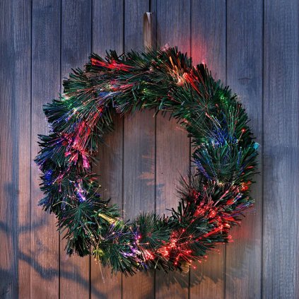 LED veniec na dvere Colores, 45 cm
